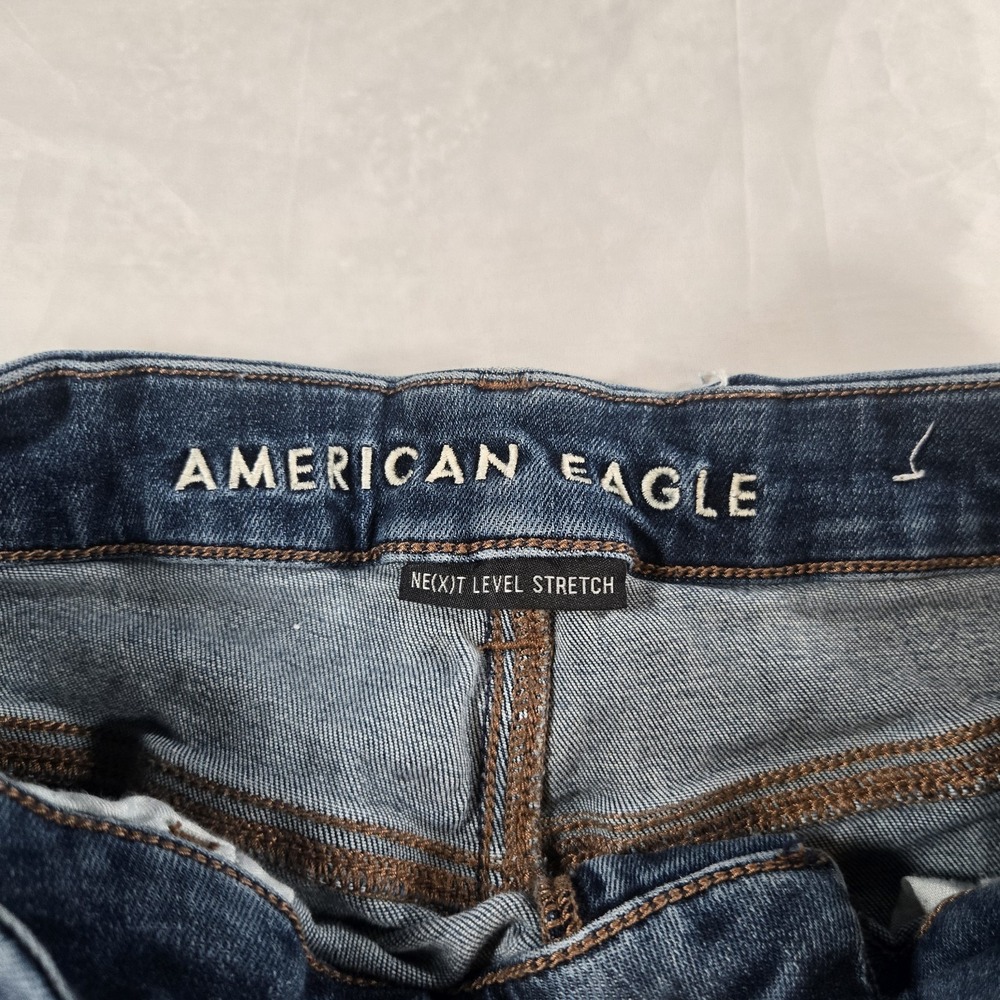 American Eagle Curvy Super Hi-Rise Jegging Next Level Stretch Jeans 12 Short - Picture 3 of 11